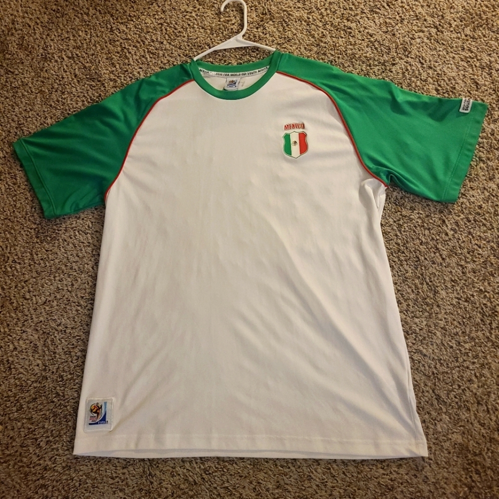 Official FiFA Vintage MEXICO Soccer JERSEY 2010 FIFA WORLD CUP - MEN'S Size XL